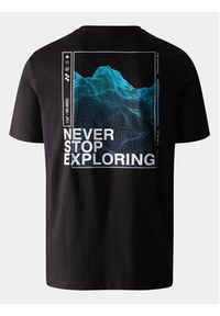 The North Face T-Shirt Foundation Graphic NF0A86XH Czarny Regular Fit. Kolor: czarny. Materiał: syntetyk, bawełna