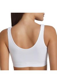 ANITA ACTIVE - Stanik fitness cardio frontline open. Kolor: fioletowy, wielokolorowy, biały. Materiał: poliester, poliamid, bawełna, elastan. Wzór: paski. Sport: fitness #2