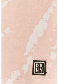 DKNY - Dkny - Koszula nocna. Kolor: różowy. Materiał: bawełna, poliester, dzianina, elastan. Długość: krótkie. Wzór: nadruk #2