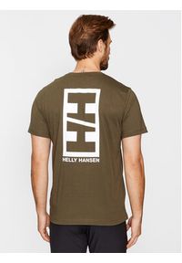Helly Hansen T-Shirt Core Graphic 53936 Zielony Regular Fit. Kolor: zielony. Materiał: bawełna #3