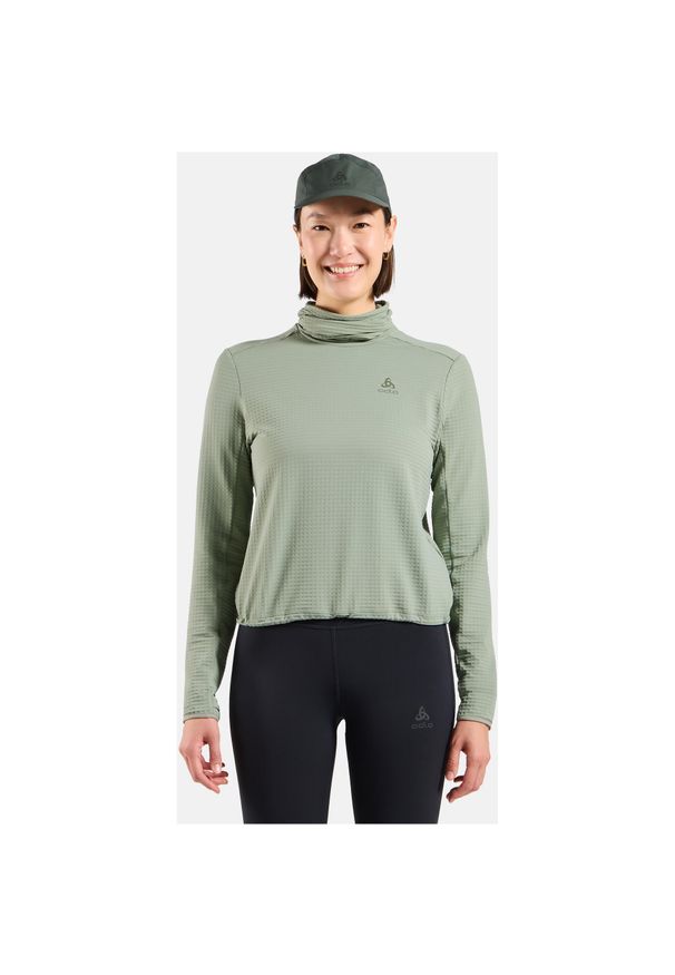 Bluza bez kaptura Odlo Mid Layer ESSENTIAL THERMAL. Typ kołnierza: bez kaptura. Kolor: zielony