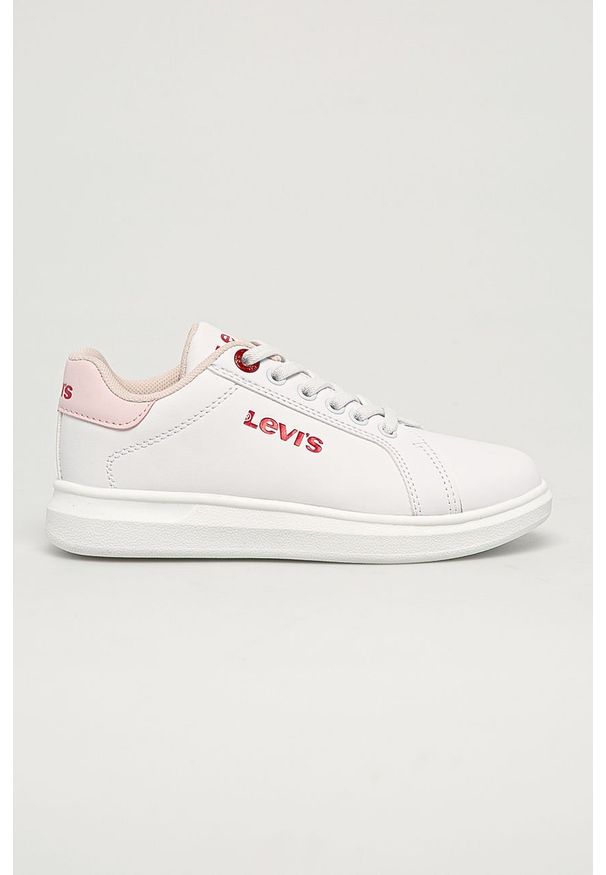 Levi's® - Levi's - Buty dziecięce. Okazja: na spotkanie biznesowe. Nosek buta: okrągły. Kolor: biały. Materiał: syntetyk, materiał, skóra ekologiczna, guma. Szerokość cholewki: normalna