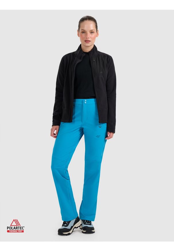 4f - 4F Polar ze stójką Polartec regular damski - czarny S. Typ kołnierza: kołnierzyk stójkowy. Kolor: czarny. Materiał: polar. Technologia: Primaloft. Sport: wspinaczka, turystyka piesza