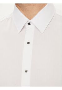 Karl Lagerfeld - KARL LAGERFELD Koszula 605000 Biały Modern Fit. Typ kołnierza: dekolt w karo. Kolor: biały. Materiał: bawełna