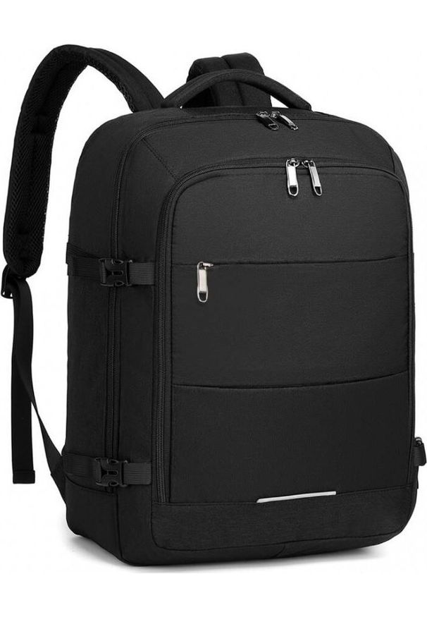 Plecak Kono KONO Plecak podróżny do samolotu pojemny kabinowy 45x36x20 czarny. Kolor: czarny