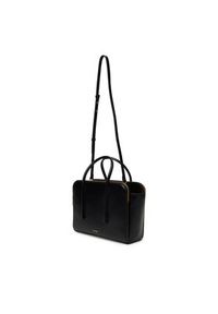 Calvin Klein Torebka Carryall Mini Leather Tote Bag LV04F3034G Czarny. Kolor: czarny. Materiał: skórzane #5