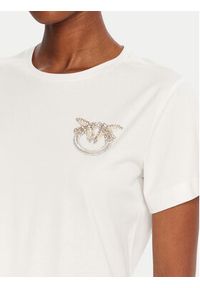 Pinko - PINKO T-Shirt Quentin 103320 A2RN Biały Regular Fit. Kolor: biały. Materiał: bawełna #5