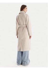 Marella Płaszcz wełniany English 2523016142 Szary Regular Fit. Kolor: szary. Materiał: wełna #3