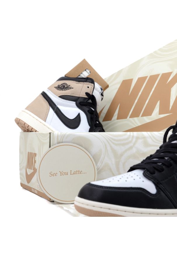 Sneakersy damskie Nike Jordan 1 Retro High OG Latte. Kolor: biały