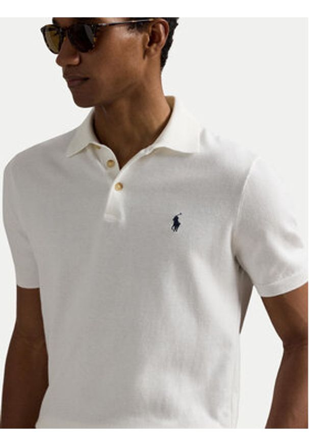 Polo Ralph Lauren Polo 710980682005 Biały Regular Fit. Typ kołnierza: polo. Kolor: biały. Materiał: bawełna