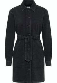 Damska Sukienka Mini Jeansowa Mustang Style Alba Denim Dress Denim Black 1014576 4000 841. Materiał: denim, jeans. Długość: mini #4