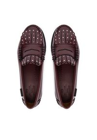 Weekend Max Mara Loafersy Weekendanlug 2525526015670 Bordowy. Kolor: czerwony. Materiał: skóra #5
