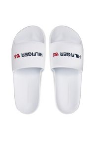 TOMMY HILFIGER - Tommy Hilfiger Klapki Hilfiger 85 Pool Slide FM0FM05021 Biały. Kolor: biały #5