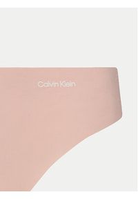 Calvin Klein Underwear Komplet 3 par stringów 000QD3558E Różowy. Kolor: różowy. Materiał: syntetyk #3