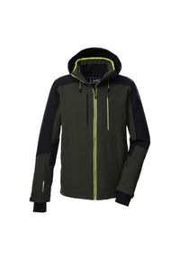 Kurtka narciarska Killtec KSW 45. Kolor: wielokolorowy, czarny, zielony, brązowy. Sezon: zima. Sport: narciarstwo #1