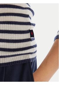 Robe di Kappa Golf 64114XW Biały Regular Fit. Typ kołnierza: golf. Kolor: biały. Materiał: wełna #5