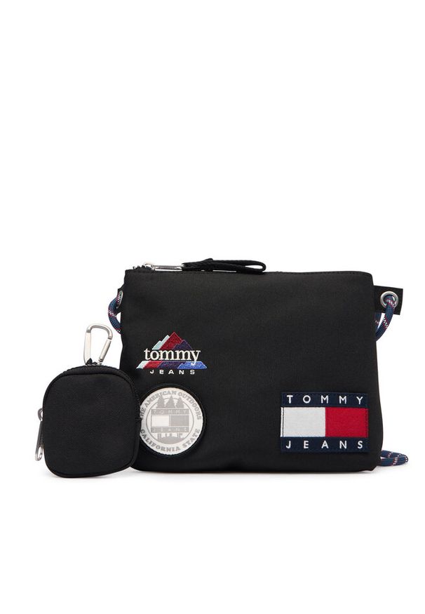 Saszetka Tommy Jeans. Kolor: czarny