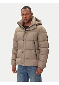 BOSS Kurtka zimowa Omaris 50528573 Khaki Regular Fit. Kolor: brązowy. Materiał: syntetyk. Sezon: zima