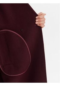 ViCOLO Płaszcz wełniany TF0003 Bordowy Regular Fit. Kolor: czerwony. Materiał: syntetyk #4