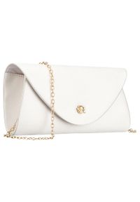 ROVICKY - Biała kopertówka damska wykonana z tkaniny syntetycznej zawieszona na łańcuszku Rovicky R-XS029-3. Kolor: biały #1