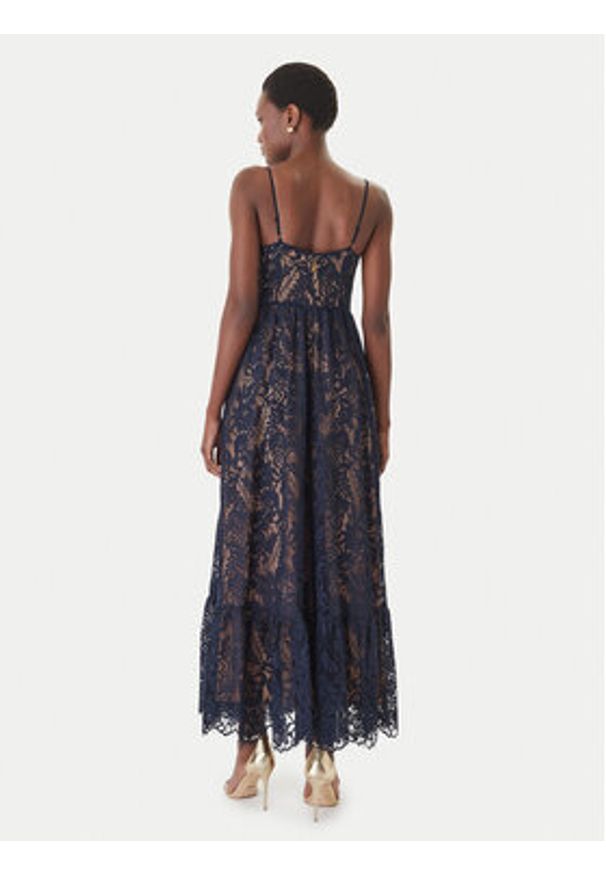 MICHAEL Michael Kors Sukienka letnia MS683HQKQ9 Granatowy Regular Fit. Kolor: niebieski. Materiał: syntetyk, bawełna. Sezon: lato