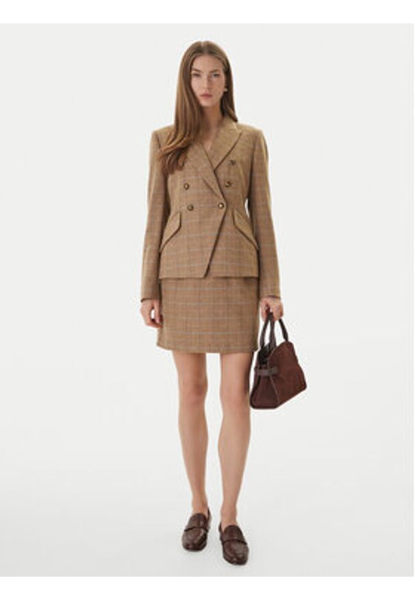 Barbour Marynarka Wisteria Tailored LTA0130BL31 Beżowy Reglan Fit. Kolor: beżowy. Materiał: syntetyk, wełna