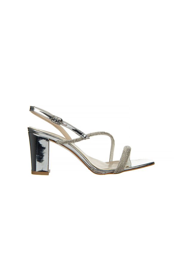 Sandały Bayla-187 380-1701 Silver 187037, Srebrny, Skóra ekologiczna - 41. Zapięcie: pasek. Kolor: srebrny. Materiał: skóra ekologiczna. Wzór: motyw z bajki, paski. Obcas: na obcasie. Wysokość obcasa: średni