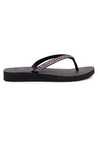 skechers - Skechers Japonki Shine Away 32918/BKMT Czarny. Kolor: czarny. Materiał: materiał