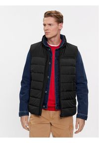 TOMMY HILFIGER - Tommy Hilfiger Bezrękawnik New York MW0MW33733 Czarny Regular Fit. Kolor: czarny. Materiał: syntetyk. Długość rękawa: bez rękawów