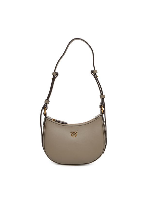 Pinko - PINKO Torebka Half Moon Baby PE 25 PLTT 103538 A0F1 Beżowy. Kolor: beżowy. Materiał: skórzane