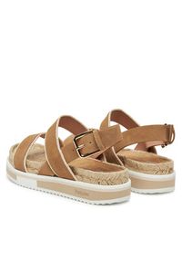 Pollini Sandały SA16405G0MTF0122 Brązowy. Kolor: brązowy. Materiał: zamsz, skóra #4