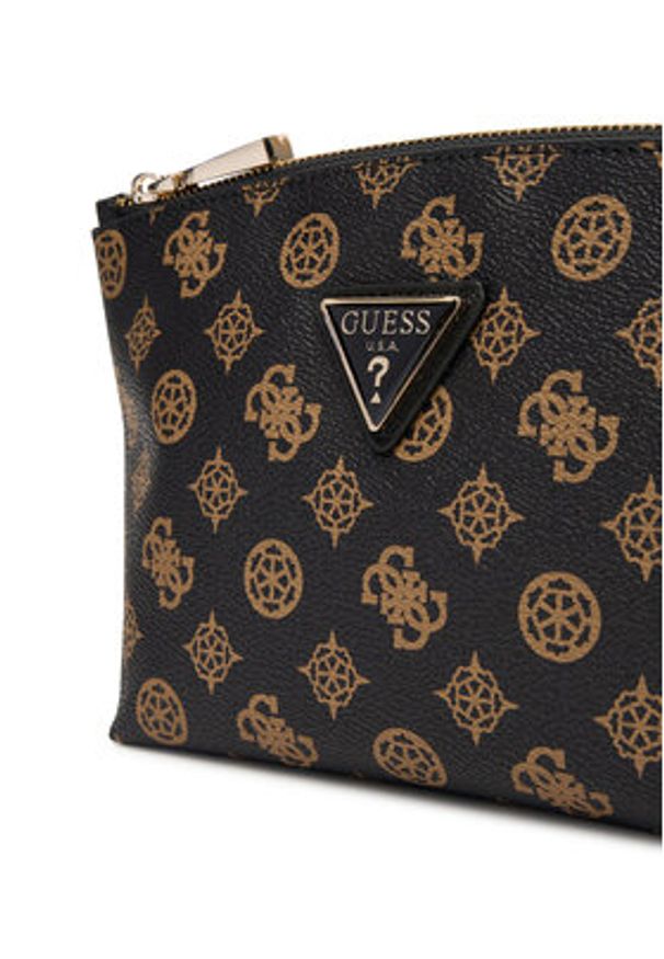 Guess Kosmetyczka TWHP74 52959 Czarny. Kolor: czarny. Materiał: skóra