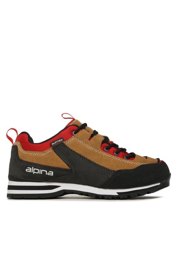 Alpina Trekkingi Royal Vibram 627F-3 Beżowy. Kolor: beżowy. Materiał: zamsz, skóra. Sport: turystyka piesza