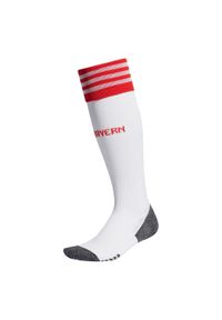 Getry piłkarskie Adidas FC Bayern 23/24 Home Socks. Kolor: biały. Materiał: materiał. Sport: piłka nożna