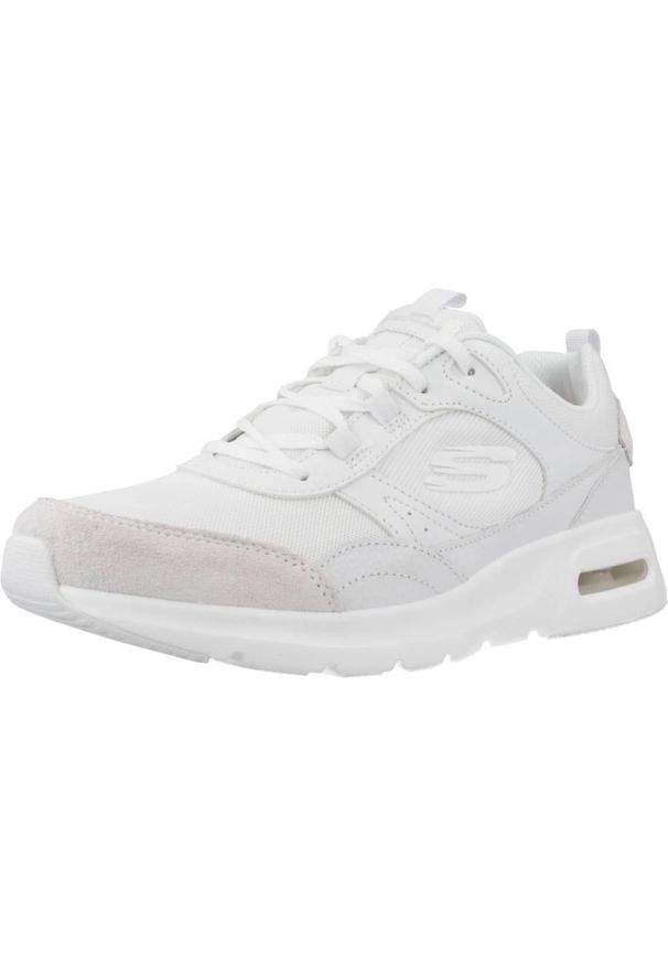 skechers - Buty Kobieta Skechers Skech-Air Court biały. Kolor: biały. Model: Skechers Sport. Sport: turystyka piesza