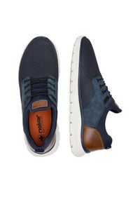 Rieker Półbuty B6652-14 Granatowy. Kolor: niebieski. Materiał: materiał #2