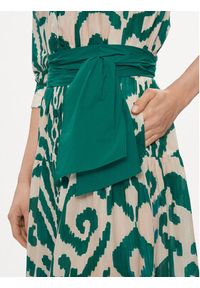 Luisa Spagnoli Sukienka koszulowa Prateria 540700 Zielony Regular Fit. Kolor: zielony. Materiał: bawełna. Typ sukienki: koszulowe