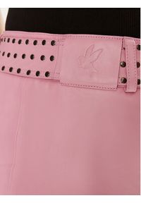 One Teaspoon Spódnica skórzana Rizzo 26306 Różowy Slim Fit. Kolor: różowy. Materiał: skóra #4