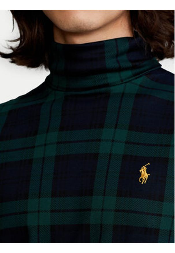 Polo Ralph Lauren Golf 710853204001 Zielony Regular Fit. Typ kołnierza: golf, polo. Kolor: zielony. Materiał: bawełna