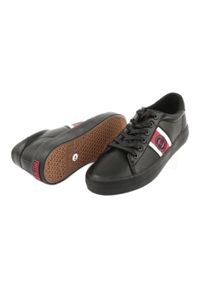 Big-Star - Trampki buty sportowe Big star GG174111 czarne białe czerwone. Okazja: na co dzień. Kolor: czerwony, czarny, wielokolorowy, biały. Materiał: bawełna, skóra ekologiczna. Styl: sportowy