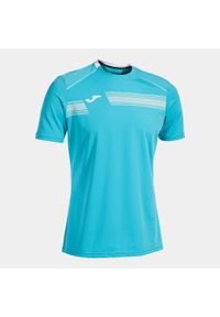 Koszulka tenisowa męska z krótkim rękawem Joma Smash Short Sleeve T-Shirt. Kolor: wielokolorowy, biały, niebieski. Długość rękawa: krótki rękaw. Długość: krótkie. Sport: tenis