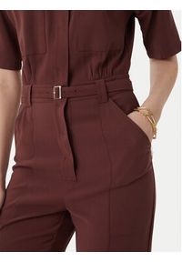 Patrizia Pepe Kombinezon 2T0099/A573-B887 Brązowy ciemny Regular Fit. Kolor: brązowy. Materiał: wiskoza #4