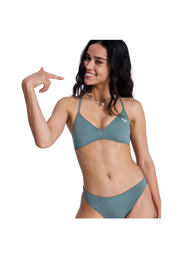 Roxy - Trójkątny stanik bikini dla Kobiety SOLID ESSENTIALS Zielony. Kolor: zielony. Materiał: poliester, elastan, tkanina