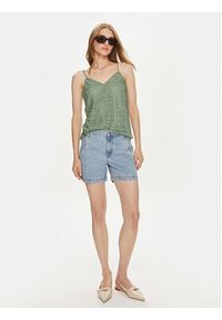 Vero Moda Top Maya 10304453 Zielony Regular Fit. Kolor: zielony. Materiał: syntetyk