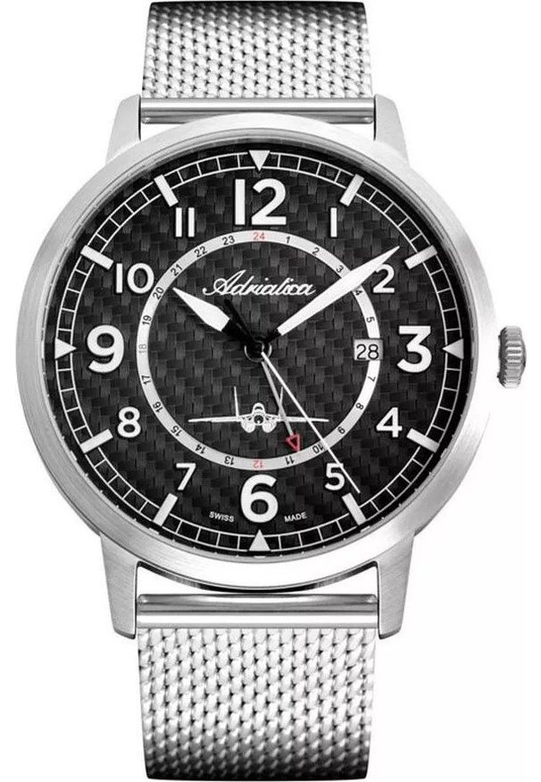 Zegarek męski Adriatica A8284.5124Q srebrny. Kolor: srebrny