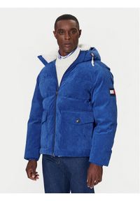 TOMMY HILFIGER - Tommy Hilfiger Kurtka puchowa MW0MW41361 Niebieski Regular Fit. Kolor: niebieski. Materiał: syntetyk