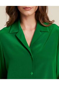 Luisa Spagnoli - LUISA SPAGNOLI - Zielona koszula z jedwabiu Bond. Kolor: zielony. Materiał: jedwab #2