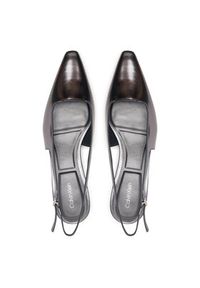 Calvin Klein Sandały Kitten Heel Pump Sling Mirr Lth HW0HW03275 Czarny. Kolor: czarny. Materiał: skóra #2