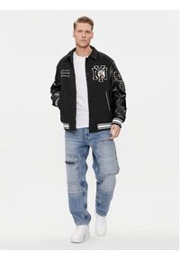 Champion Kurtka bomber 219993 Czarny Regular Fit. Kolor: czarny. Materiał: syntetyk #5