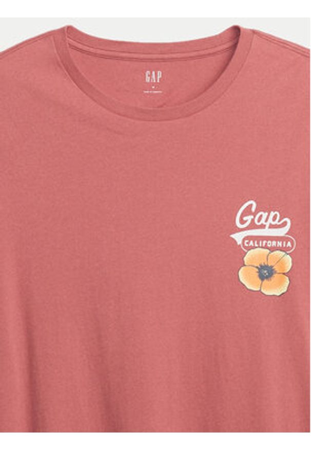 GAP - Gap T-Shirt 545255-01 Różowy Regular Fit. Kolor: różowy. Materiał: bawełna